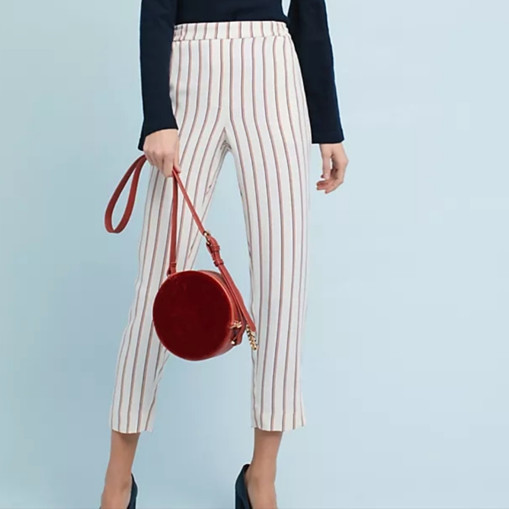 ANTHROPOLOGIE The Essential Pull On Trouser Sz L